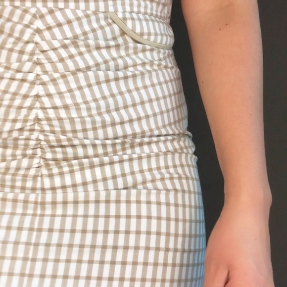 Vintage 1980s Gingham Dress Made in USA - Picture 3 of 3